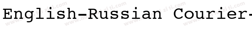 English-Russian Courier字体转换
